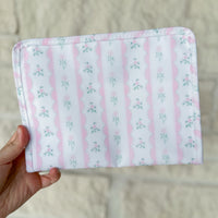 TRVL Design Pink Floral LARGE Cosmetic Bag