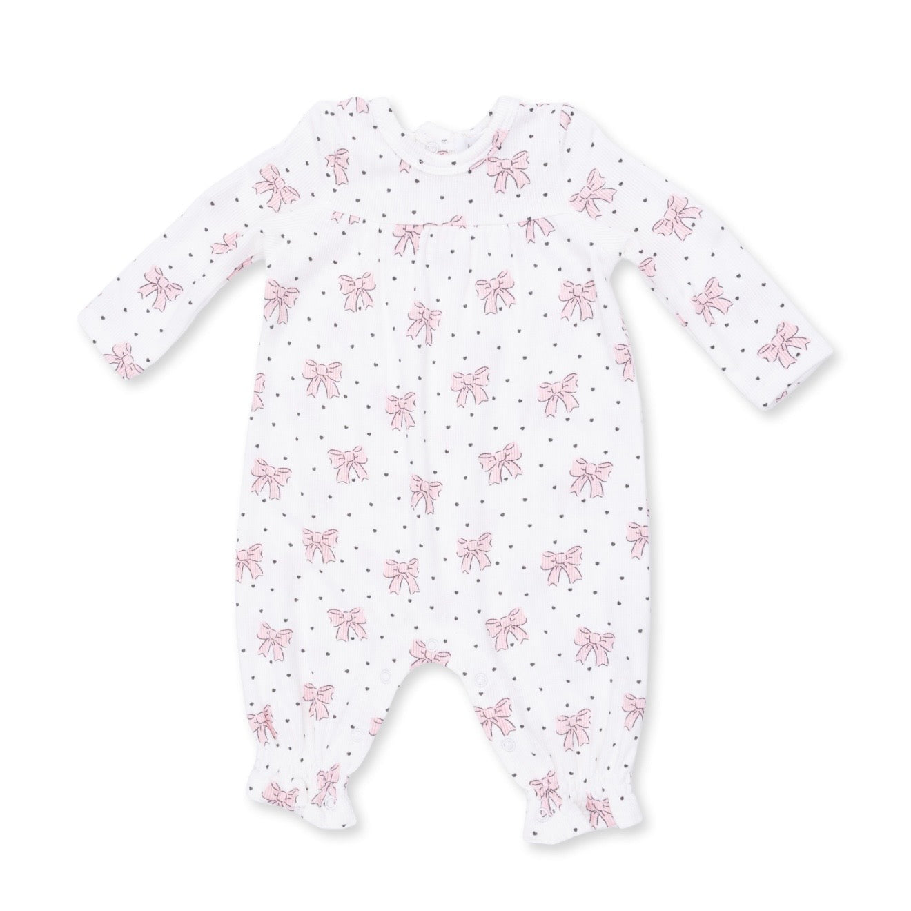 Angel Dear Bows and Hearts Romper