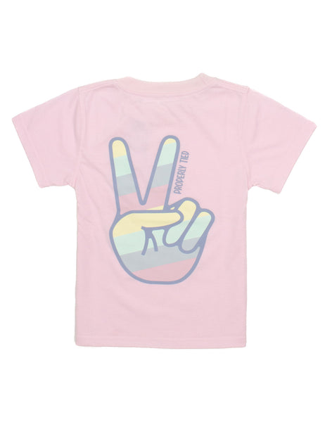 Properly Tied Girls Peace Sign Tee