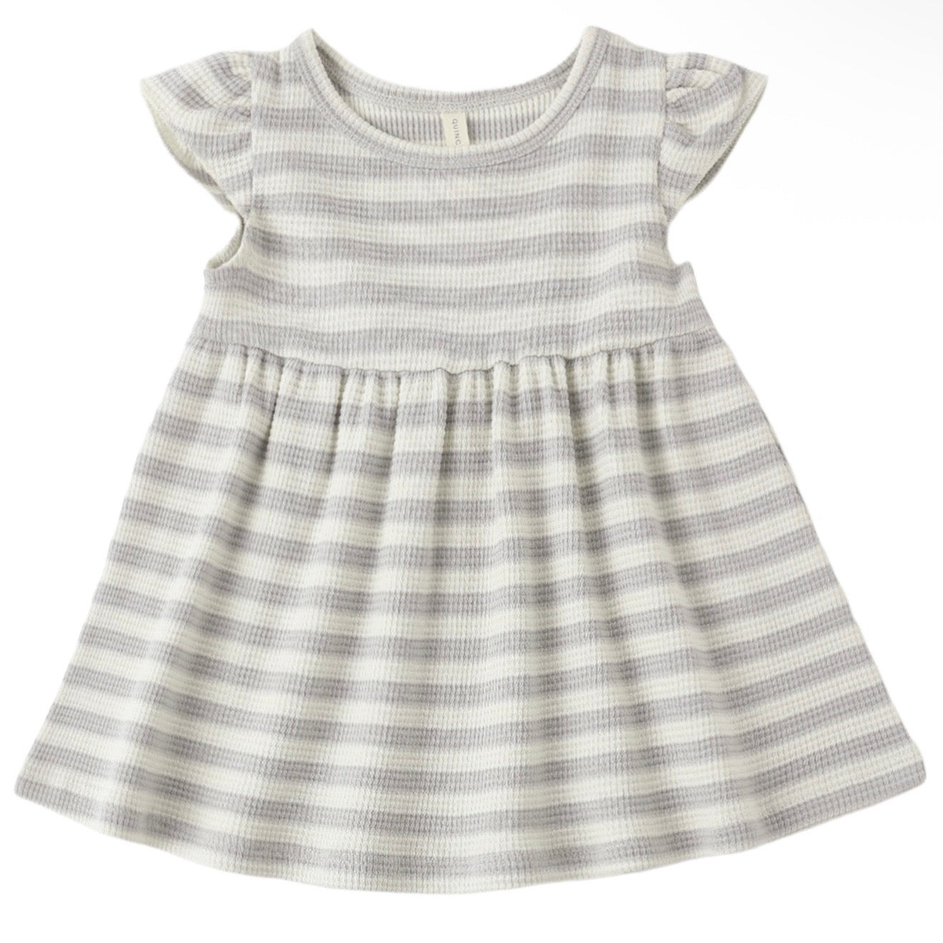 Quincy Mae Sky Stripe Flutter Sleeve Dress
