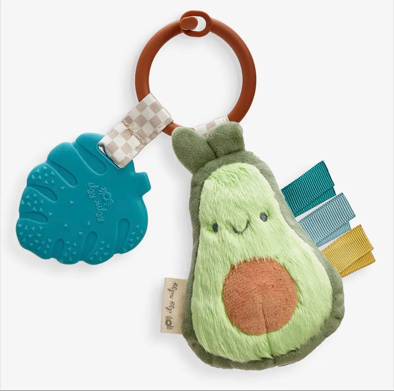Itzy Ritzy Avocado Itzy Pal Plush + Teether