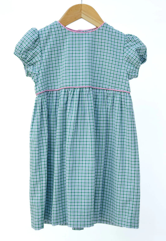 Ruth & Ralph Evergreen Frost Plaid Dress