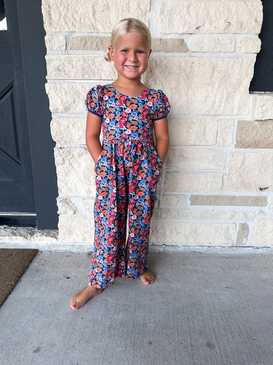 Swoon Baby Blue Floral Pocket Jumper