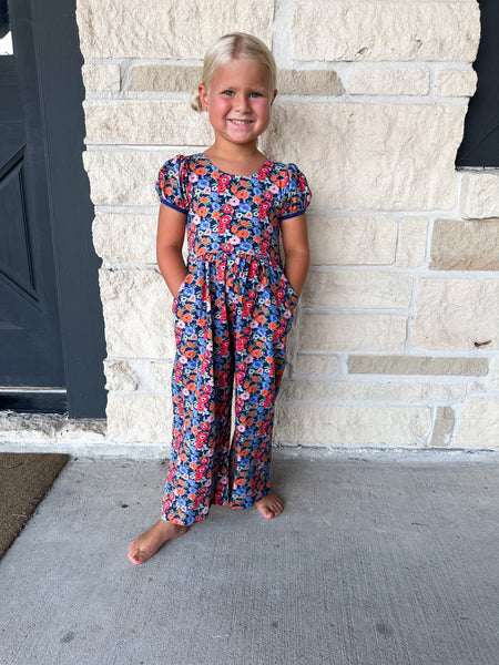 Swoon Baby Blue Floral Pocket Jumper
