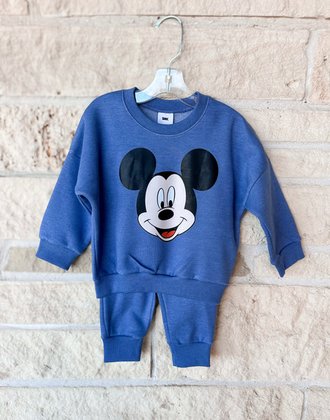 Blue Mickey Sweat Set