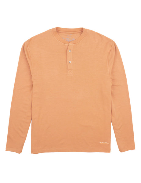 Properly Tied Shoreline LS Henley- Cedar