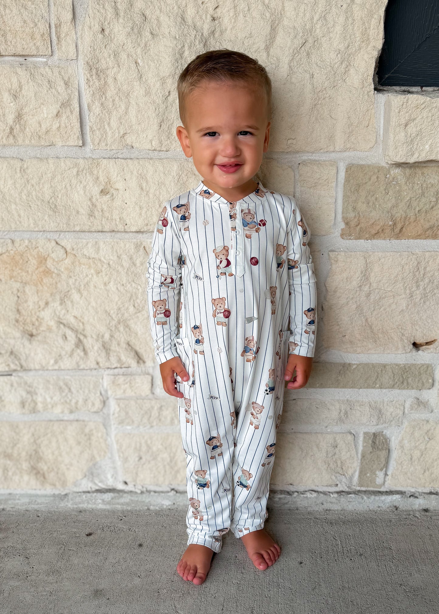 Angel Dear Bear Sports Romper