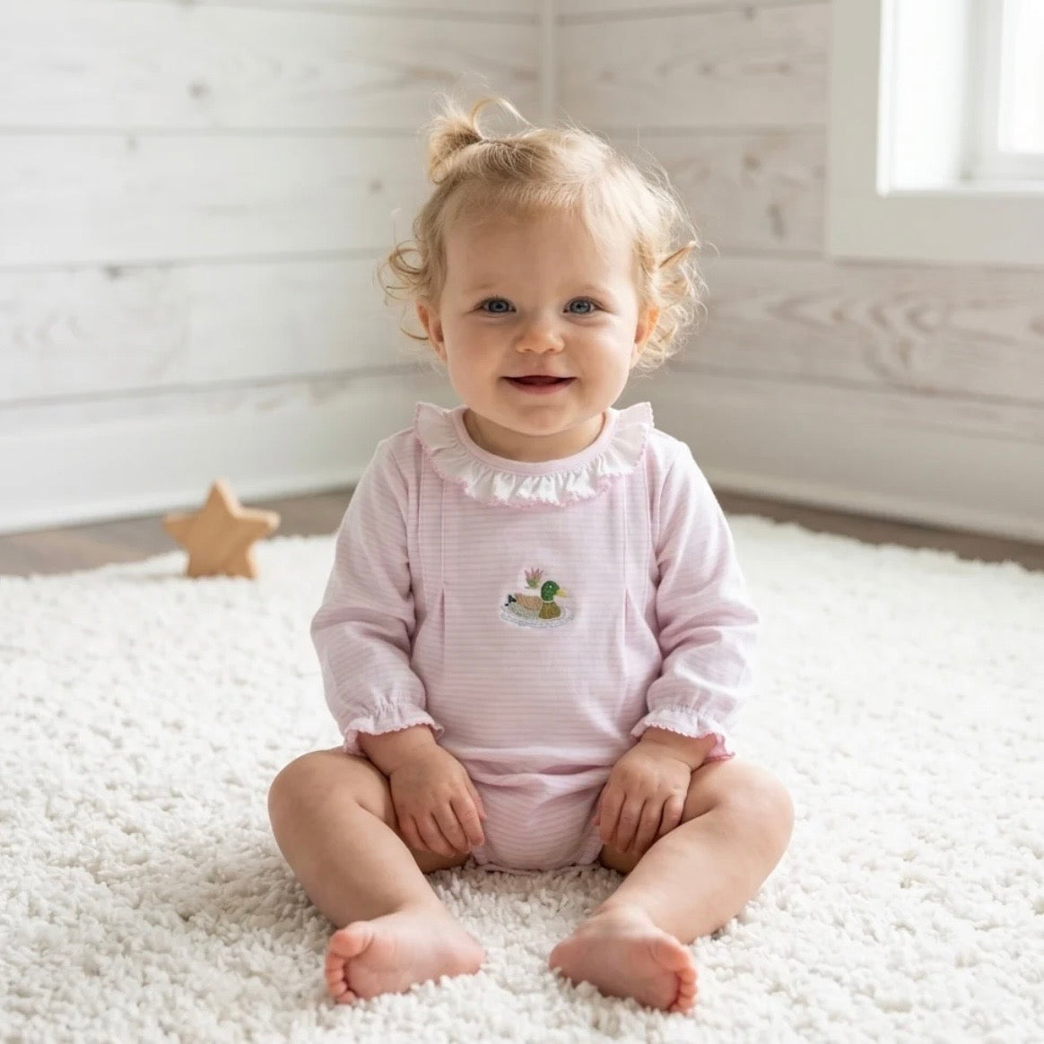 Baby Loren Pink Mallard Bubble