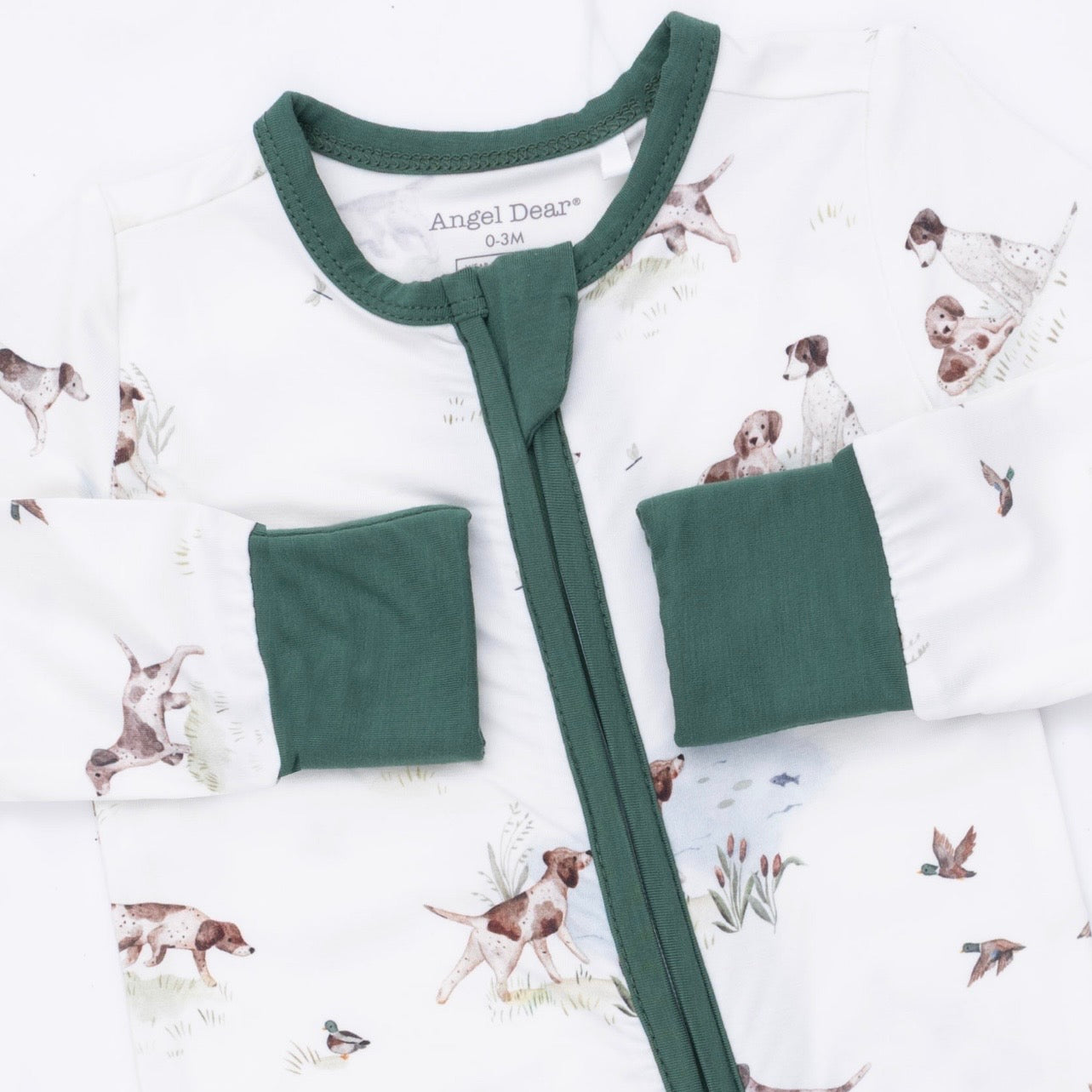 Angel Dear Pointer Pups and Ducks Playsuit