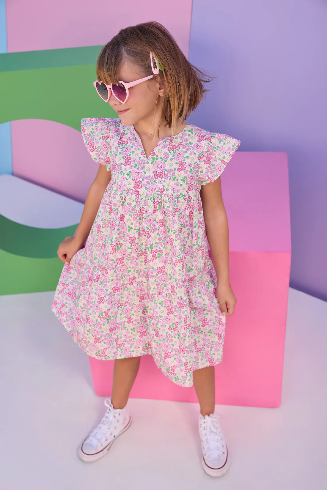 Bisby Pink Bloomsbury Blossom Positano Dress