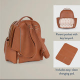Itzy Ritzy Cognac Mini Diaper Bag