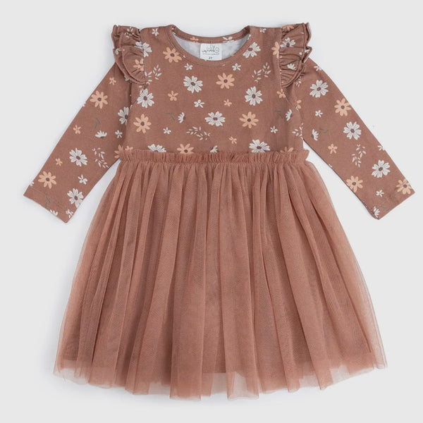Sweet Wink Ditsy Fall Floral Tutu Dress