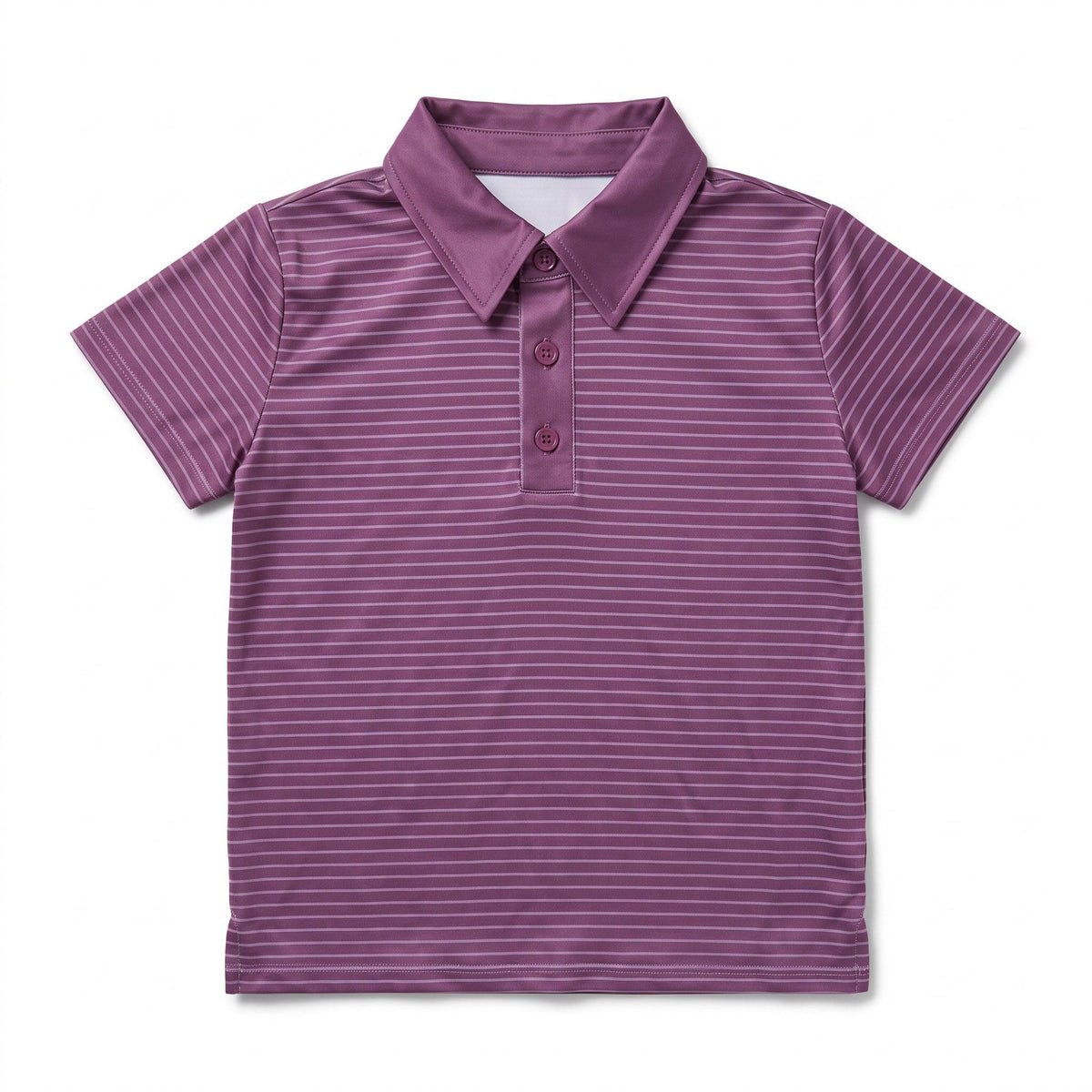 Hollis Baker Plum Stripe Polo