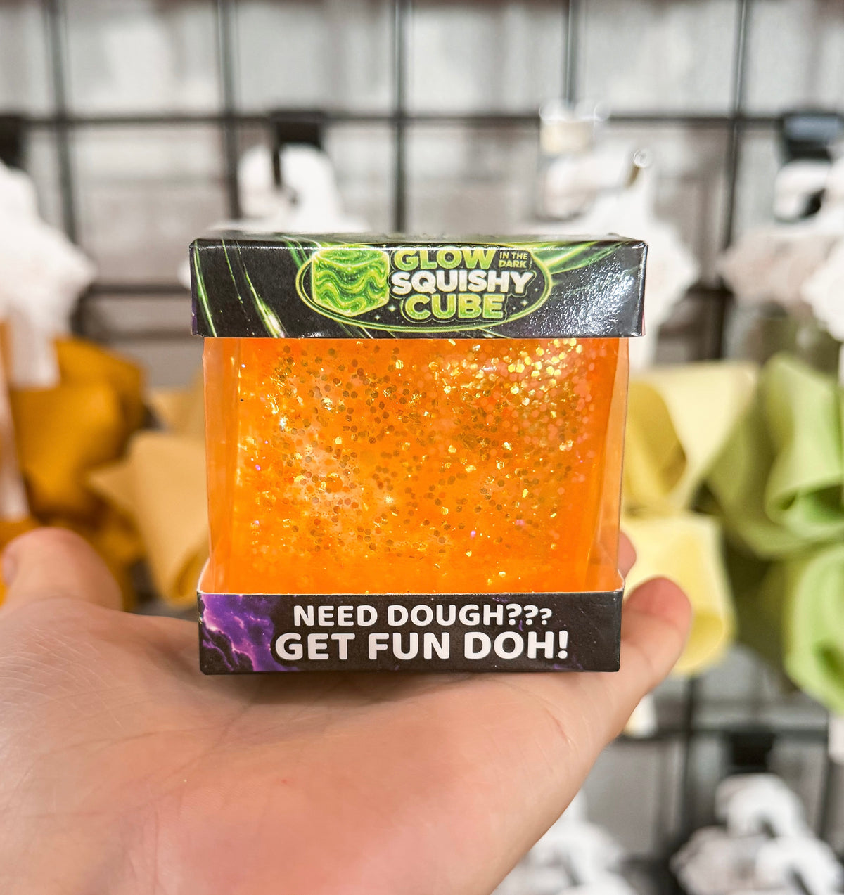 Glow In the Dark Squishy Cube