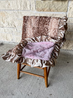 Rockin Royalty Fawn + Dusty Pink Blanket