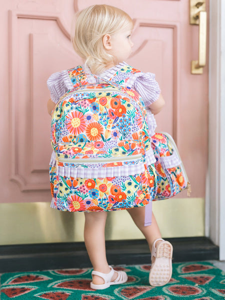 Poppy Kids Louie Floral Backpack