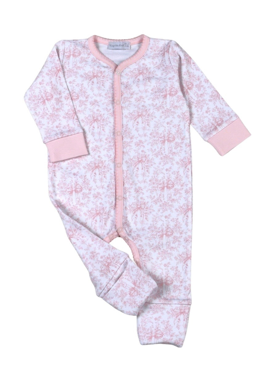 Baby Loren Sisi Pink Toile Playsuit