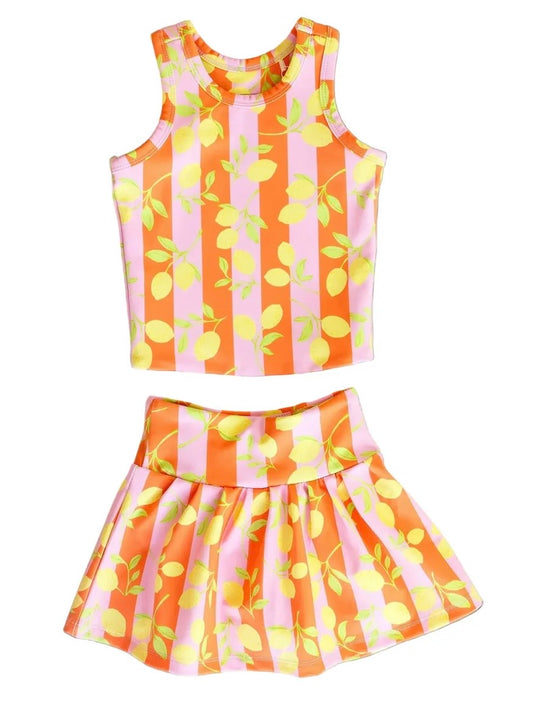 Hollis Baker Pink Lemons Skort Set