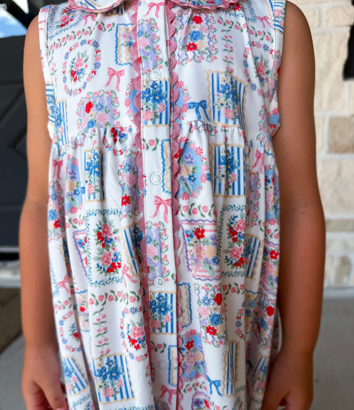 Angel Dear Floral Patchwork Dress