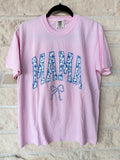 Blue Coquette Mama Blossom Tee