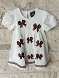 Emma Jean Football Bow Layered Dress