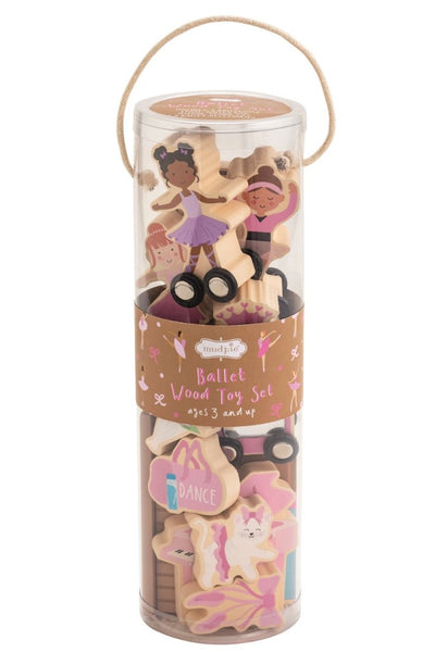 Mud Pie Ballet Wood Toy Set