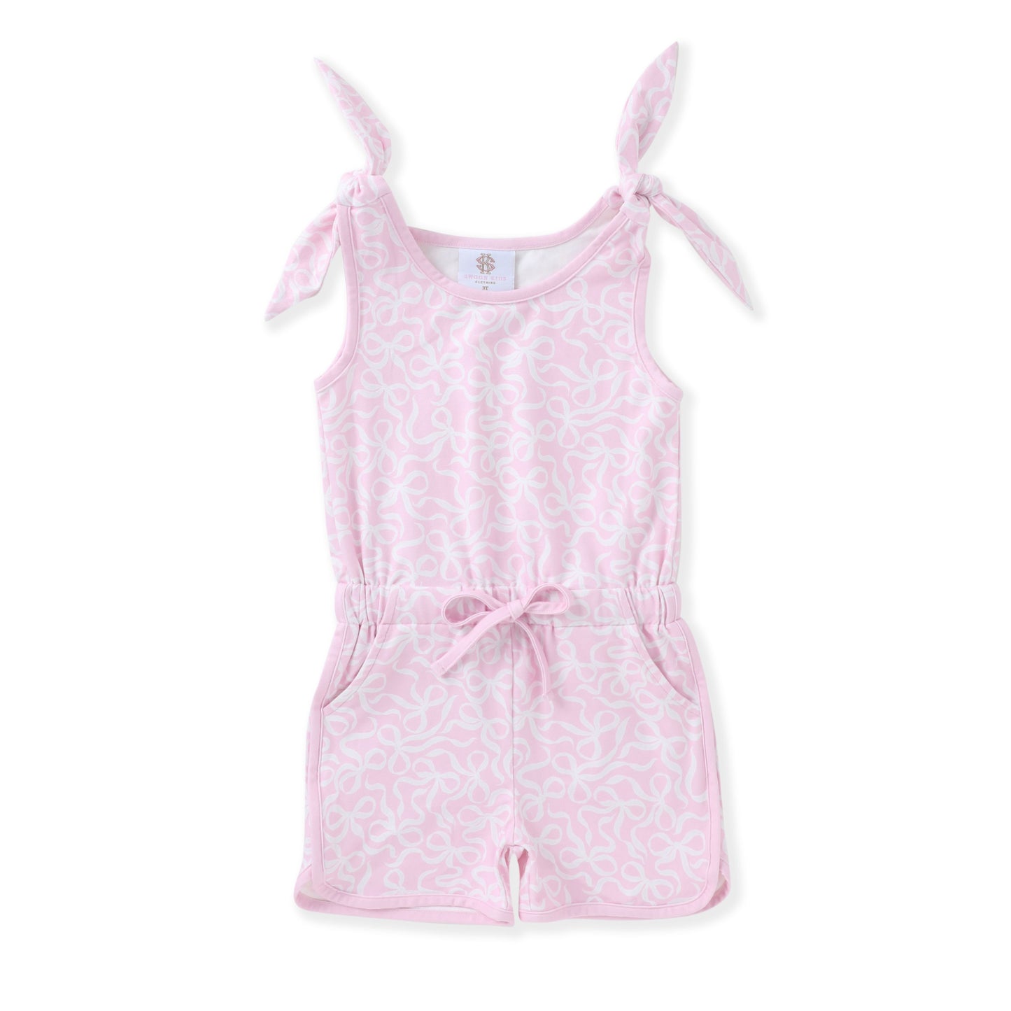 Swoon Baby Pink Bow Romper