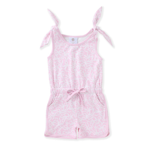 Swoon Baby Pink Bow Romper