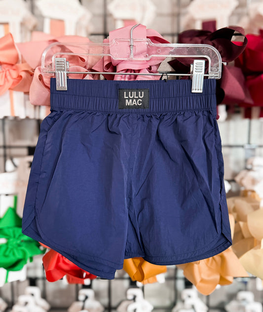 Lulu Mac Navy Windbreaker Short