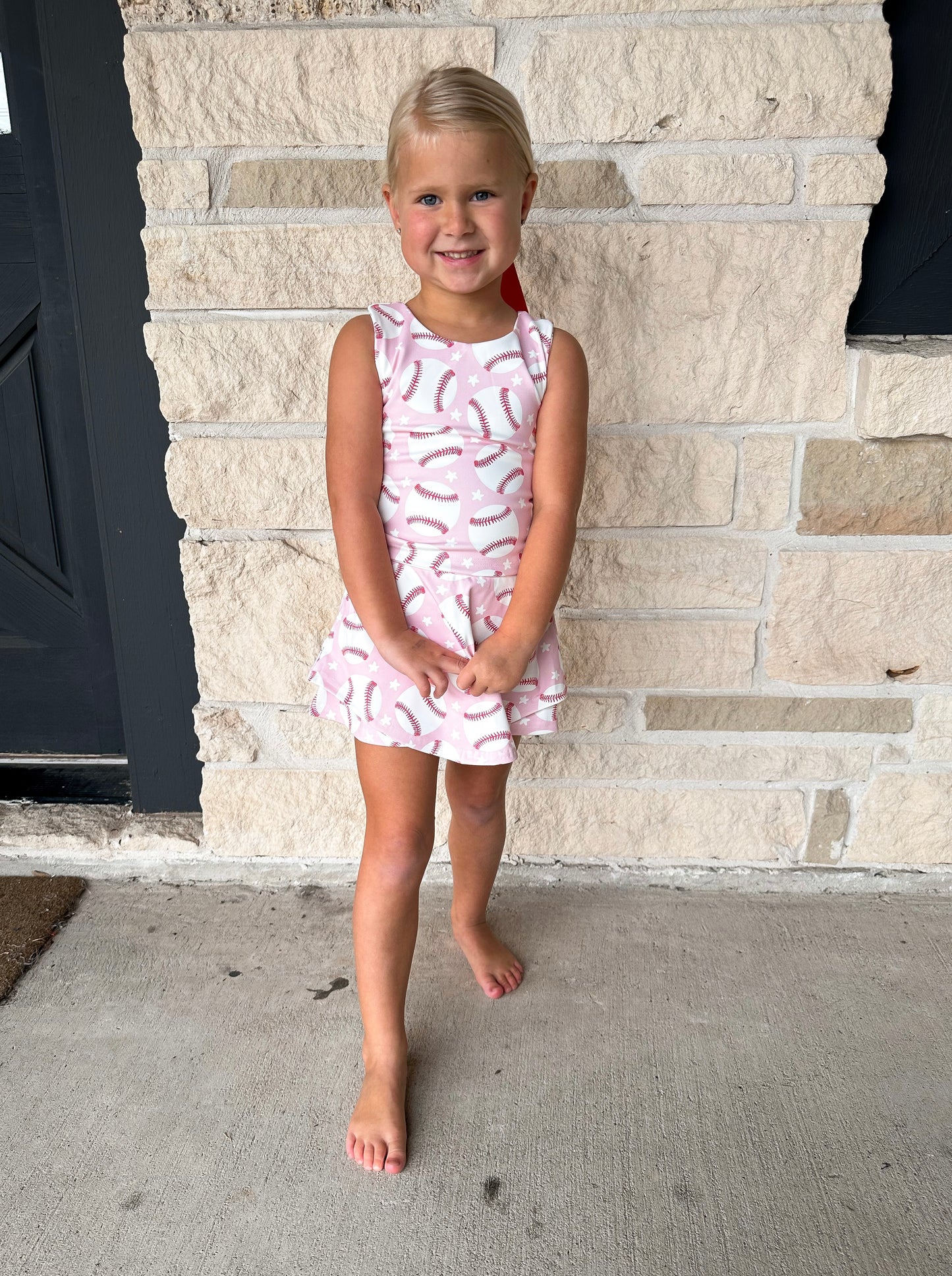 Blended Spirit Cherries Athletic Skort Set