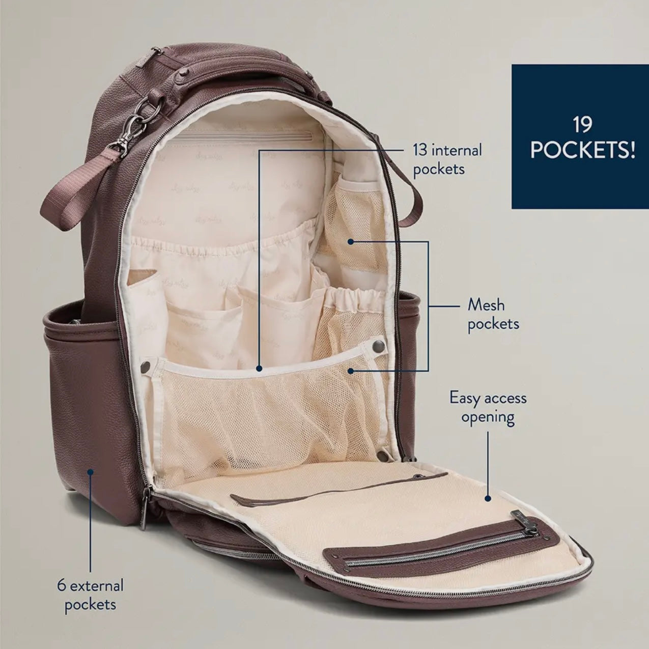 Itzy Ritzy Espresso Boss Diaper Bag Plus