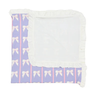 Hamner Hill Purple Bow Blanket