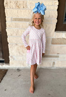 Swoon Baby Pink Pumpkin Twirl Pocket Dress