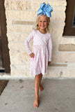 Swoon Baby Pink Pumpkin Twirl Pocket Dress