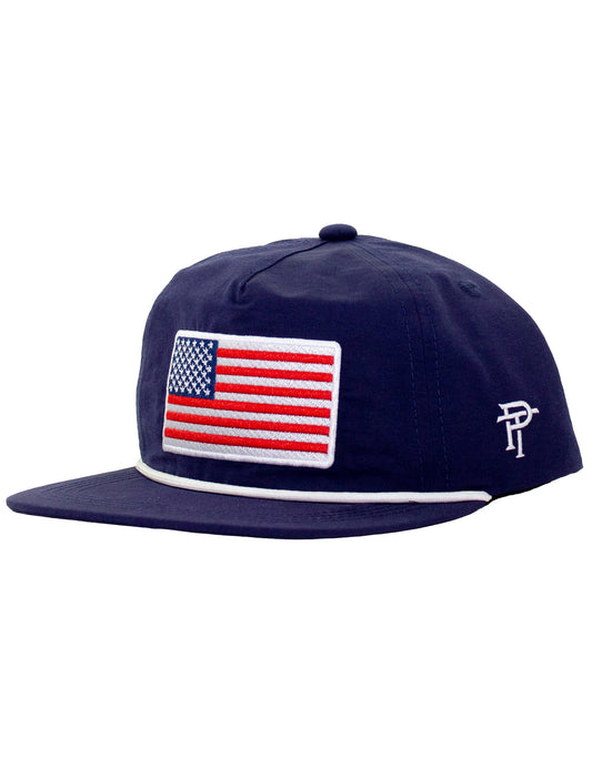 Properly Tied American Flag Youth Rope Hat