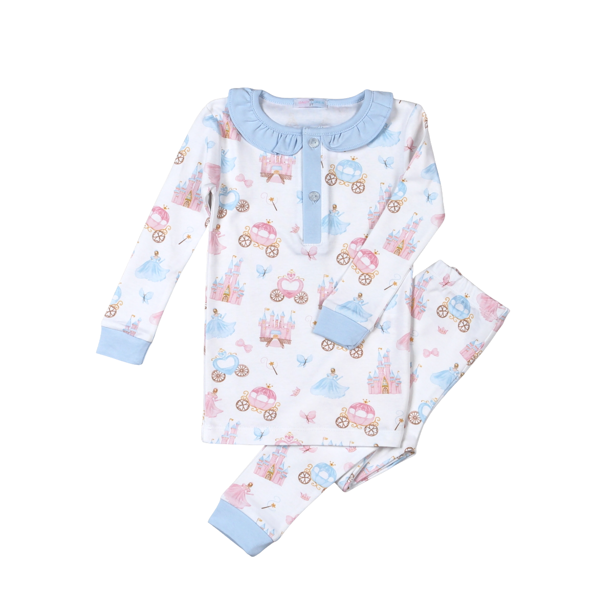 Baby Loren Princess & Castles Floral Loungewear Set