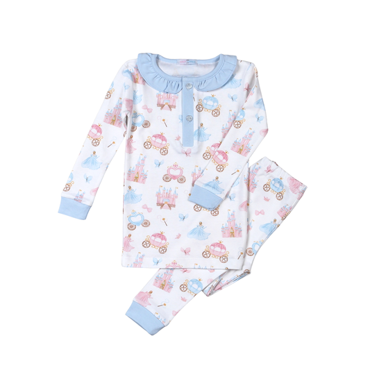 Baby Loren Princess & Castles Floral Loungewear Set