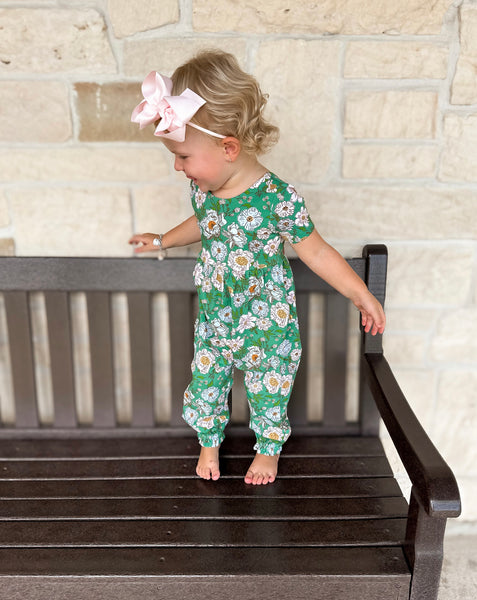 Ollie Jay Vintage Greens Rosie Romper