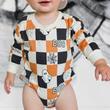 Sweet Wink Boo Checkered LS Bubble