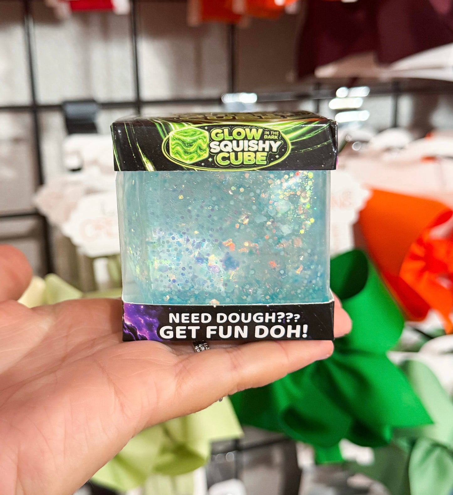 Glow In the Dark Squishy Cube
