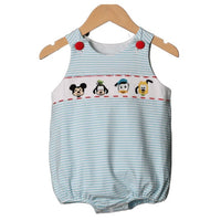 Smocked Flamingo Smocked Mouse & Friends Boy Bubble