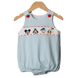 Smocked Flamingo Smocked Mouse & Friends Boy Bubble