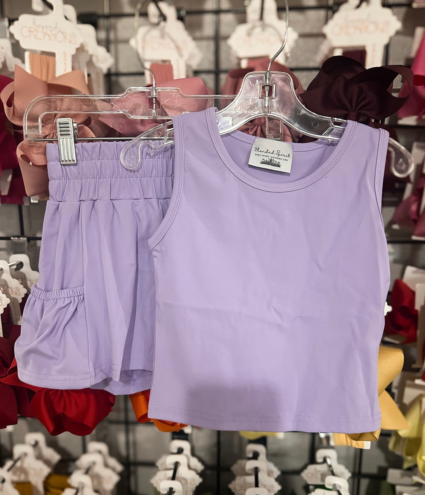 Blended Spirit Lavender Athletic Short Set