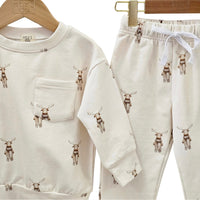 NTRL CO Moose On The Loose Jogger Set