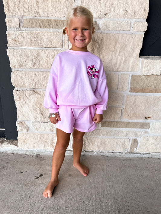 Minnie Pink LS Short Set