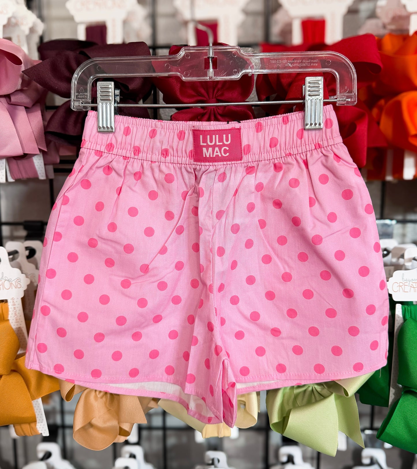 Lulu Mac Light Pink/Pink Small Polka Dots Short
