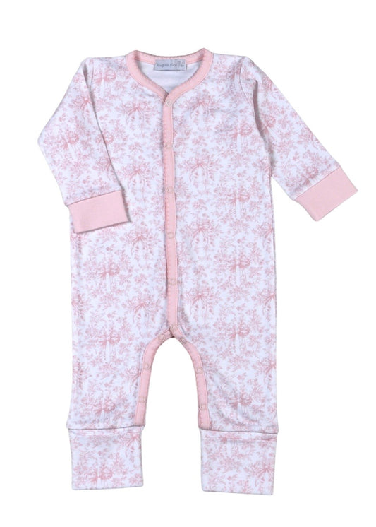 Baby Loren Sisi Pink Toile Playsuit