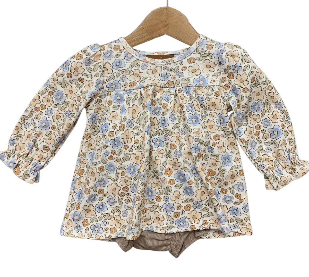 Millie Jay Mocha Blooms Bloomer Set