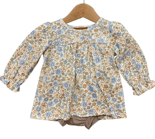 Millie Jay Mocha Blooms Bloomer Set
