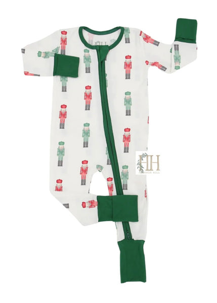 Hamner Hill Red+Green Nutcracker Playsuit